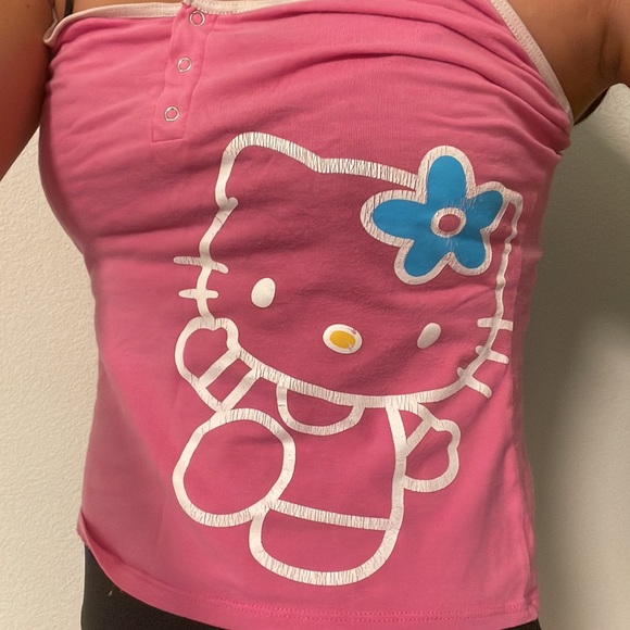 hello kitty tank top with buttons size: S .. Brand: Sami - Picture 3 of 4